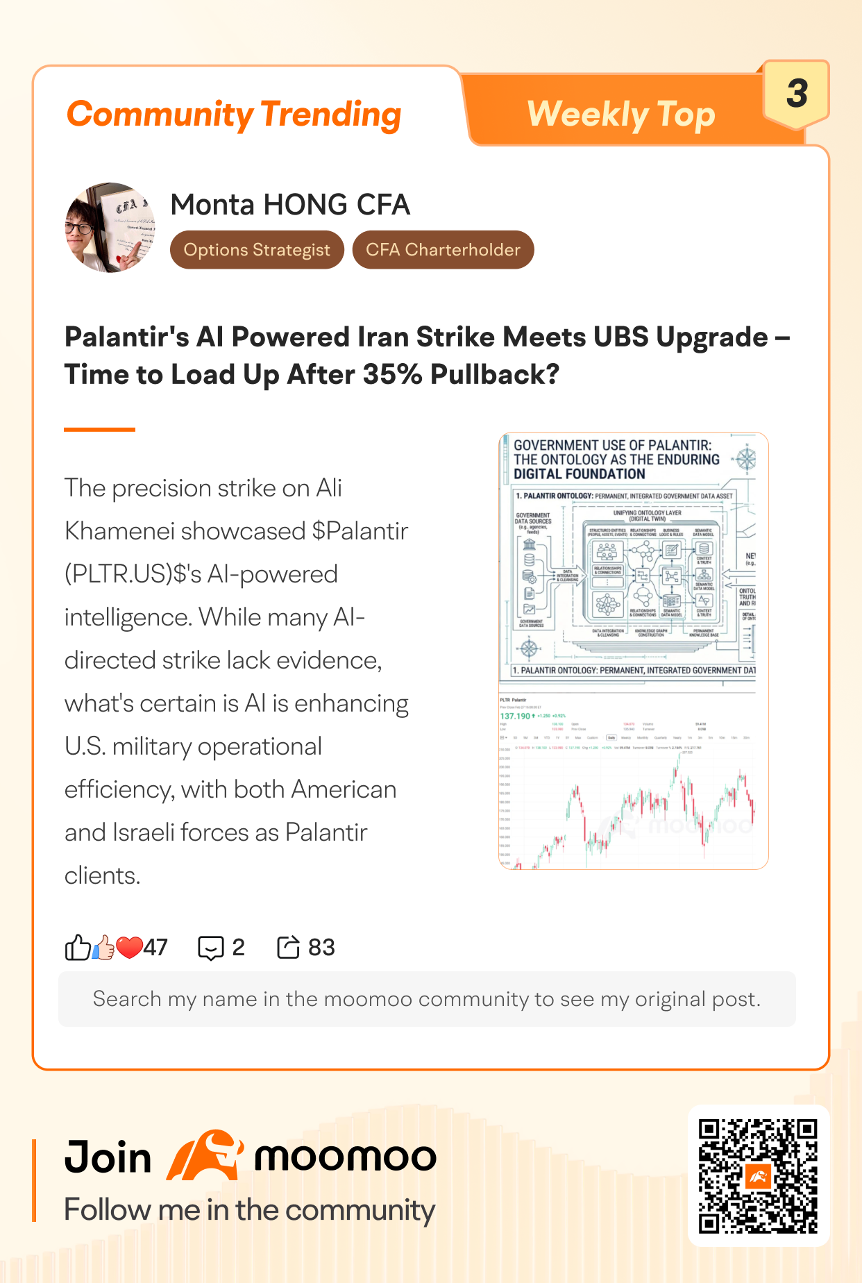 Hello, mooers.  Welcome to our "Moomoo Community Trending" column, where we showcase the post our mooer loved the most over this week. What are the top users sharing this time: From market insights and trading strategies to investment logic and real portfolio experiences! Each featured mooer has been awarded 1,000 points, which have already been distributed. You can view your point transactions [visit Me > My Rewards] and redeem the points in the R...