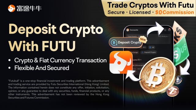 Futu Launches Crypto Deposit Service, Bridging Crypto and TradFi Markets