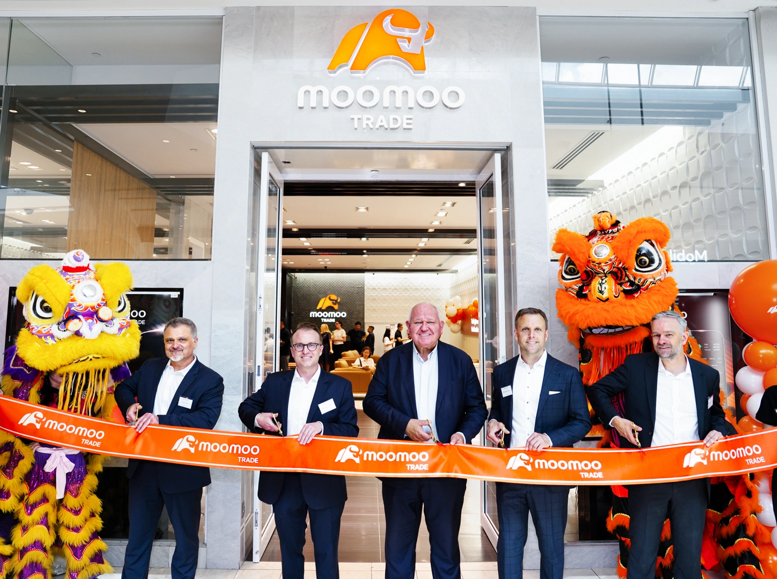 Markham Mayor Frank Scarpitti (center) attended the Grand Opening