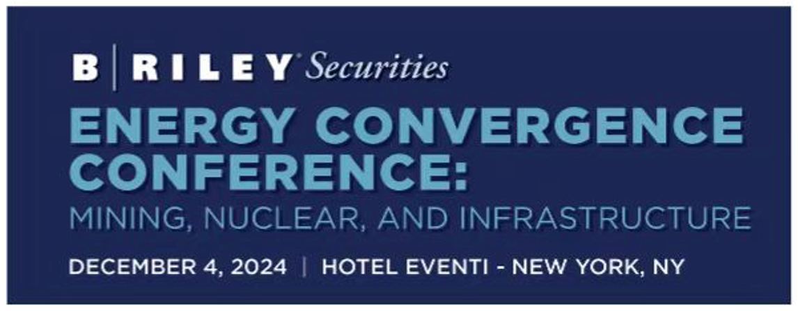 B.Riley Securities Energy Convergence Conference