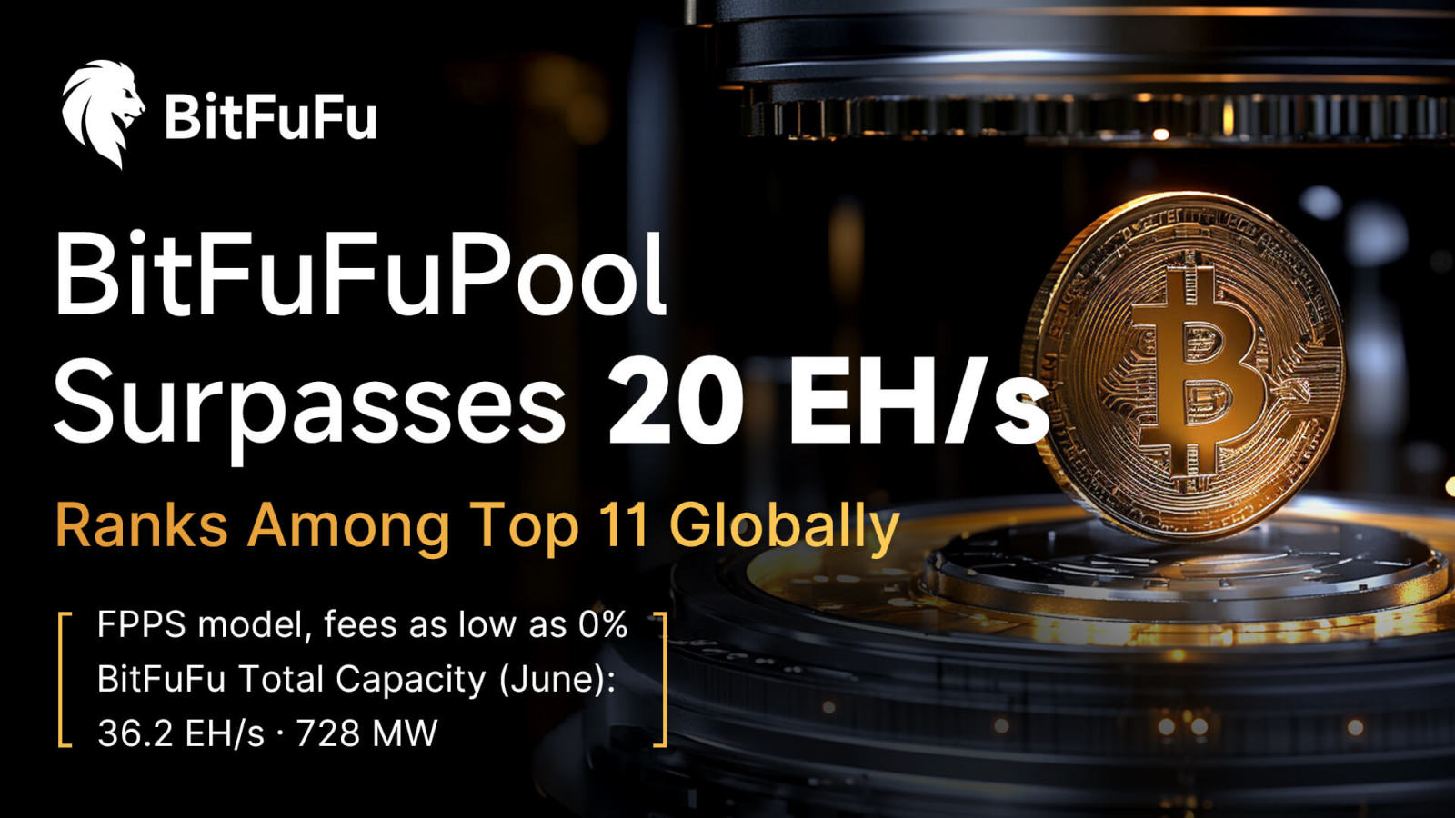 bitfufupoolが20 EH/sを超え、グローバルビットコインマイニングプールのトップにランクイン - moomooコミュニティ