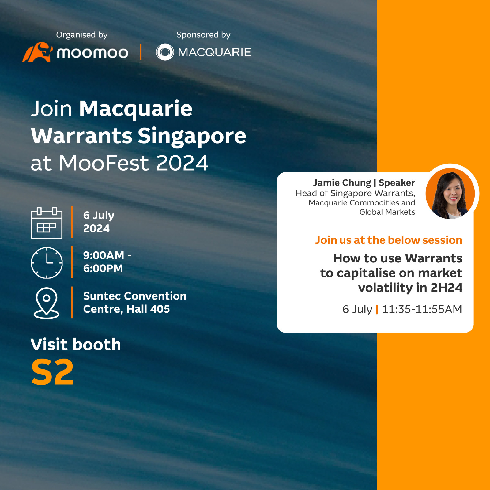 麦格理在 2024 年 Moo Fest 上为新加坡认股权证！