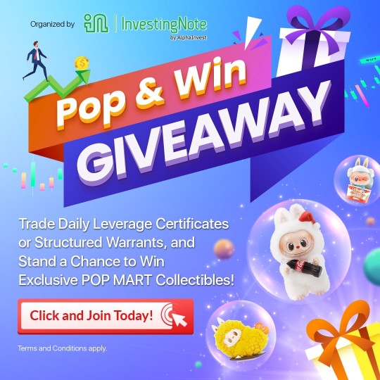 Resharing InvestingNote’s “Pop and Win” Lucky Draw Giveaway post (https://www.investingnote.com/posts/2980505) :