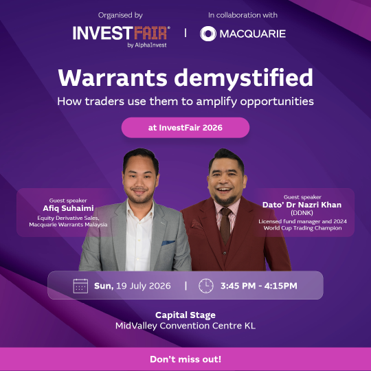 📢 マッコーリー・ワラント・マレーシアのInvest Fair 2026へのご参加をお待ちしております！