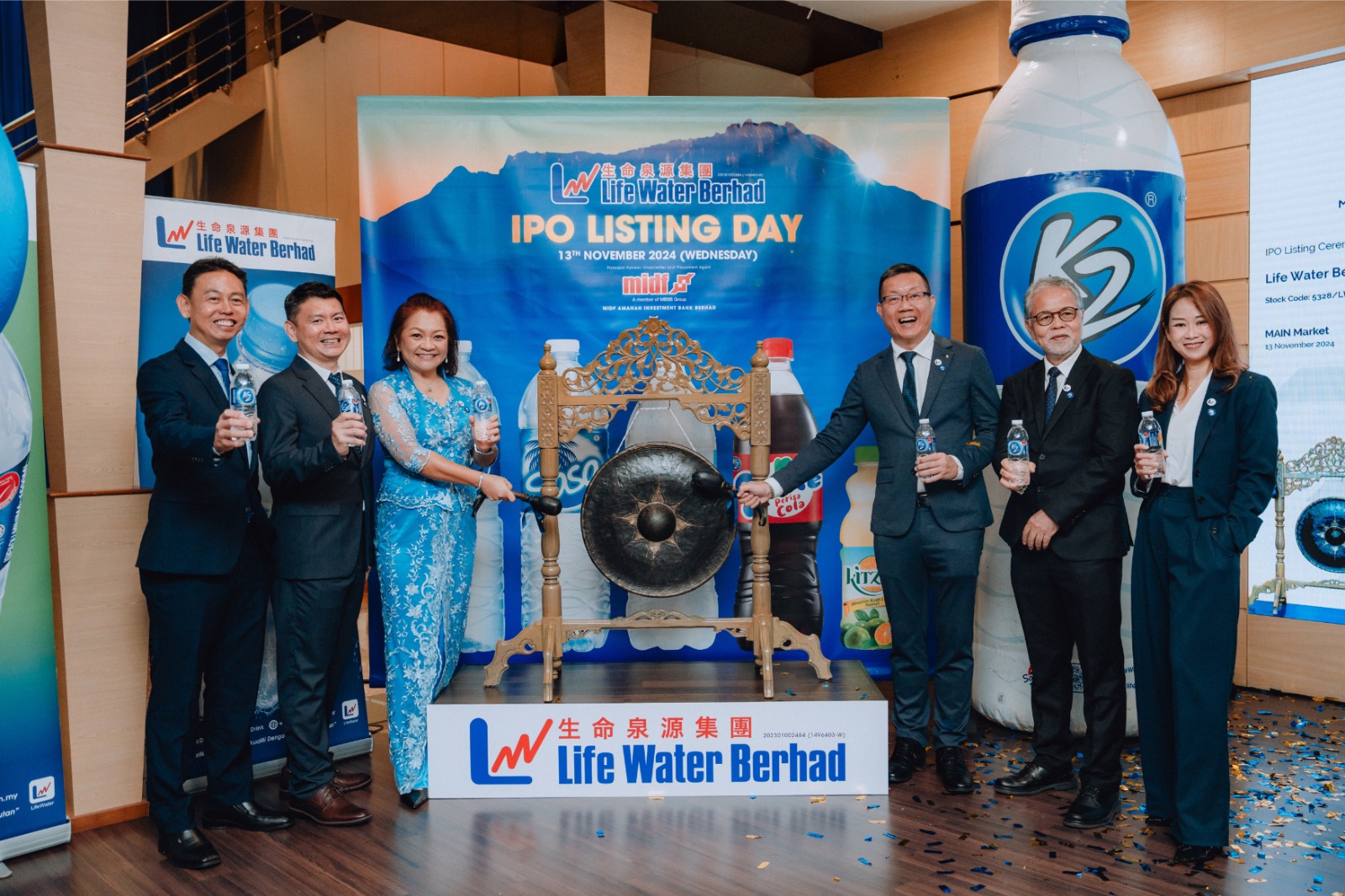 Life Water Berhad Debuted As A Public Listed Company On The Main Market Of Bursa Malaysia Securities Berhad