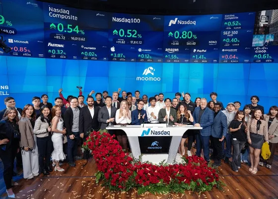 Inside Nasdaq MarketSite - Moomooとのユニークな体験を解放する